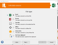 Excel data linked price label tag