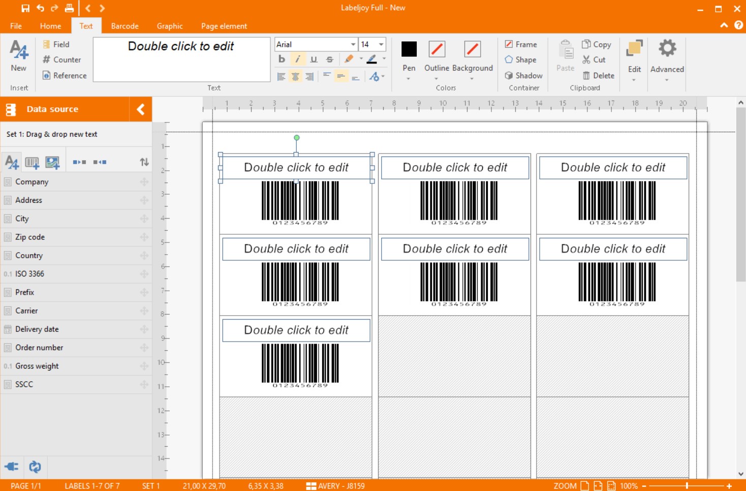How do i print labels from excel