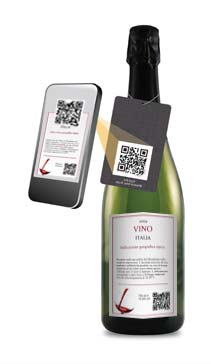 Wijn Label Qr code