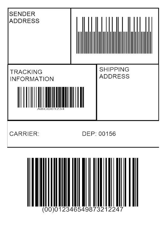 Mucama tráfico componente Etiquetas de código de barras | Labeljoy Barcode software