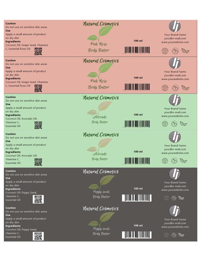 Étiquettes Pour Produits Cosmétiques