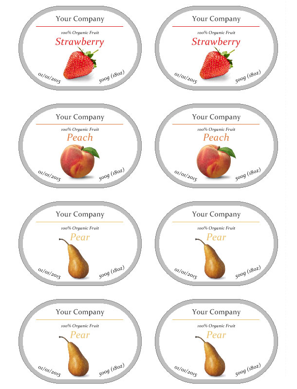 Etichette Per Marmellate Da Stampare