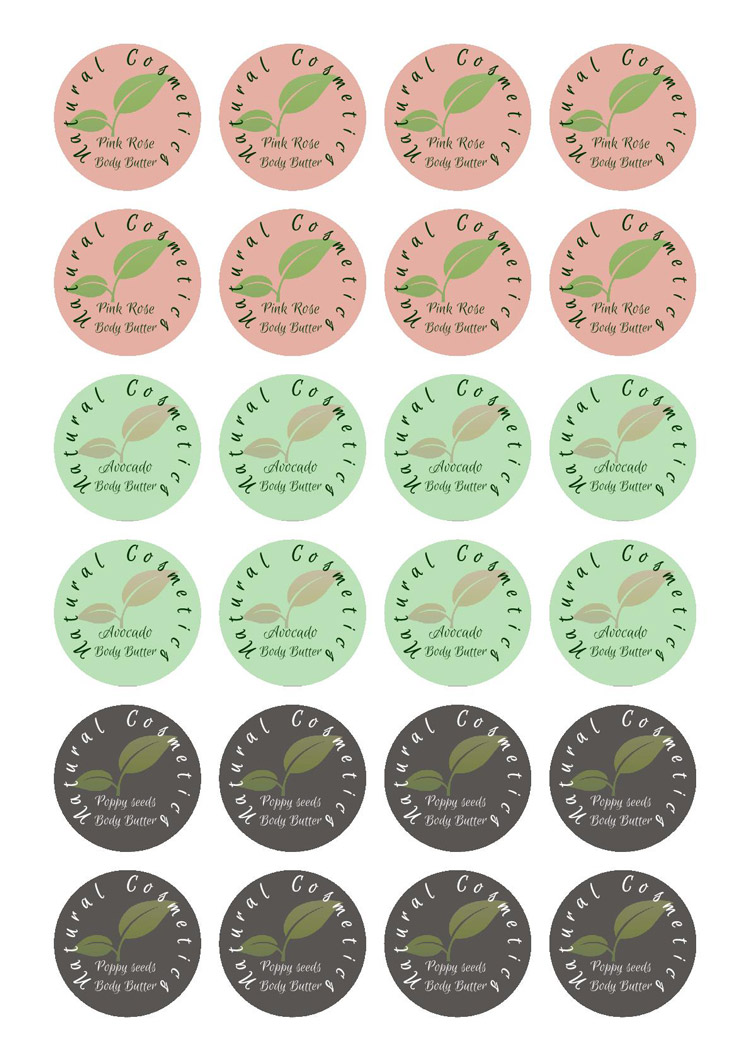 Templates for Round Labels