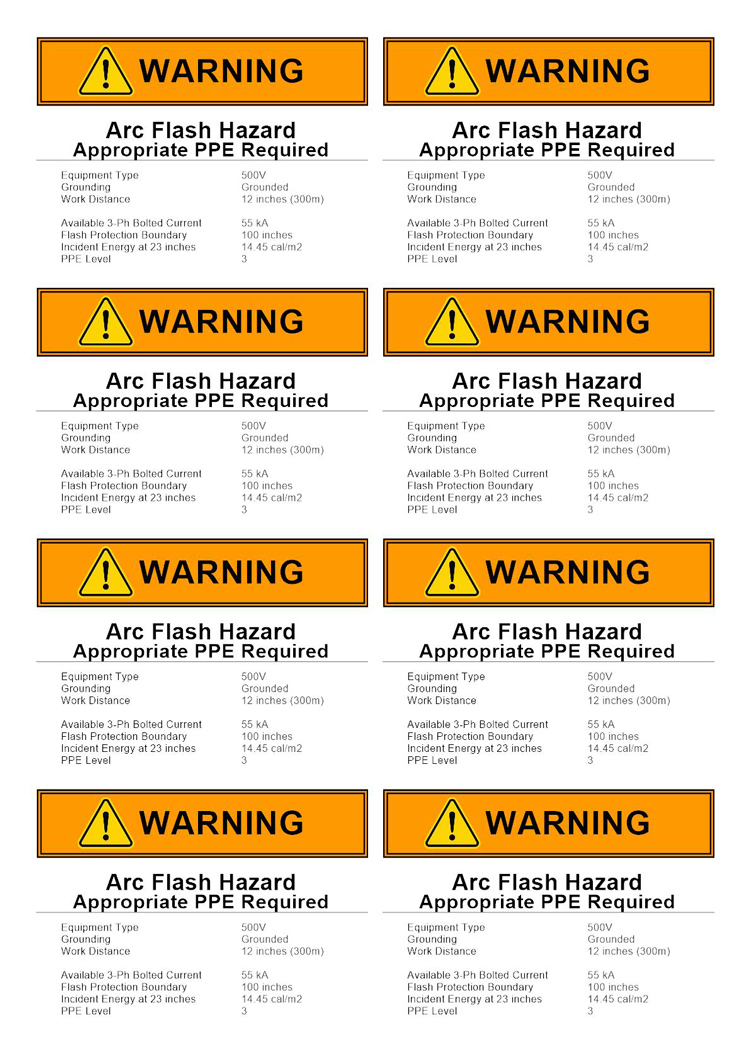 Warning Label Templates - Customizable Templates