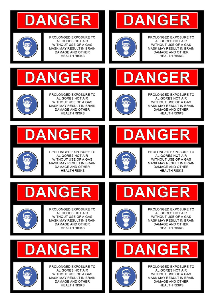 Warning Label Templates - Customizable Templates