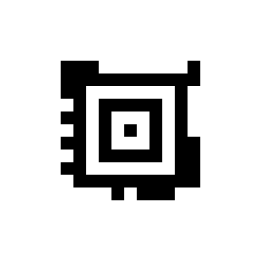 Ein Aztec Rune, ein kleines Quadrat um eine Zielscheibe, der 42 enthält.