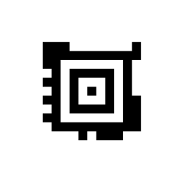 An Aztec Rune, a small square around a bull's-eye, holding 42.