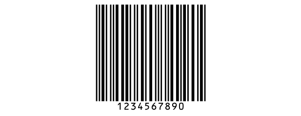 An Interleaved 2 of 5 barcode holding 1234567890, with the digits under the bars.