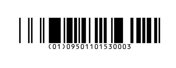 A Databar Truncated barcode, the same but much shorter in height.