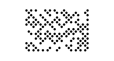 A Dot Code, a rectangle of separate black dots, holding
LJX-0042 2026-10.