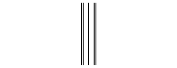 FIM A: nine positions, bar bar space space bar space space bar bar.