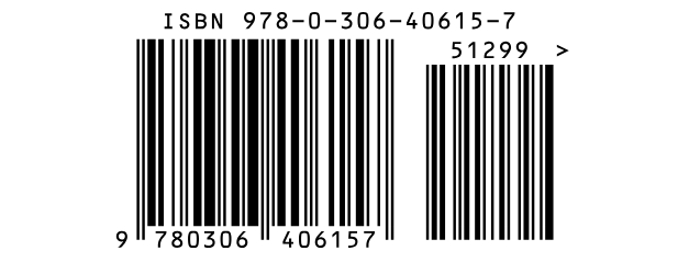 The same ISBN barcode with a 5-digit price add-on, 51299, on its right.