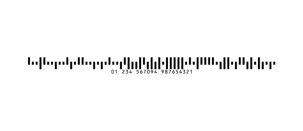 Un code-barres Intelligent Mail avec le code de suivi seul.