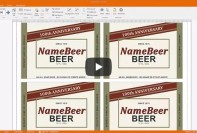 How to enter references on labels