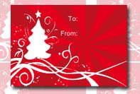 Rode kerst tag