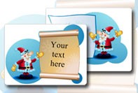 Kerst Tag sjabloon