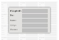 Luggage airmail labels