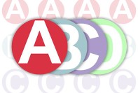 Autocolantes redondos com um logótipo