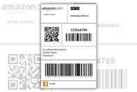 Fragile shipping label