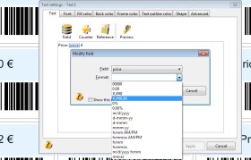 Compose text data into field