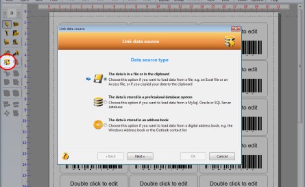 Link data source Excel file