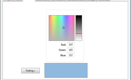 Text tool fill font color flat