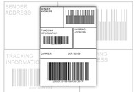 Doppel Barcode-Etikett