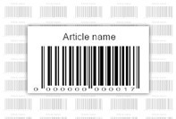 Code barcode label templat