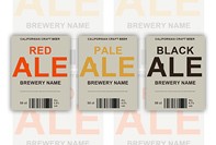 Custom beer label template