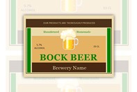 Ale beer labels