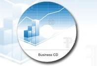 Étiquette du CD d'affaires