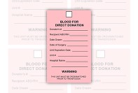 Blood Label template