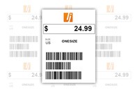 Etichetta barcode e prezzo