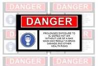 etiquetas de perigo