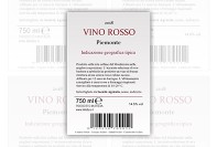 Etichetta vino italia