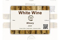 Etichetta vino con sughero