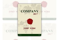 White wine label template