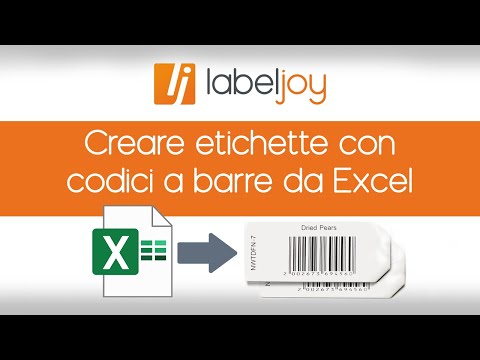 Creare etichette con codici a barre da Excel: guida facile step by step