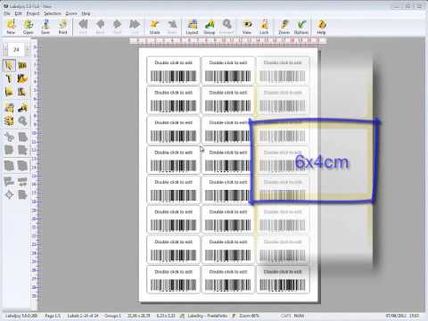 Labeljoy imprime l&#039;étiquette en utilisant une imprimante à rouleaux