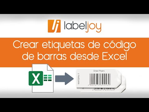 Crear etiquetas de código de barras desde Excel: guía sencilla paso a paso