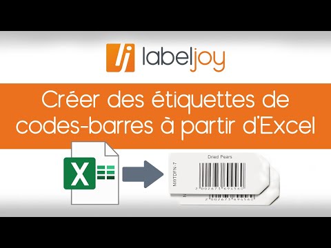 Créer des étiquettes de codes-barres à partir d&#039;Excel: guide étape par étape facile