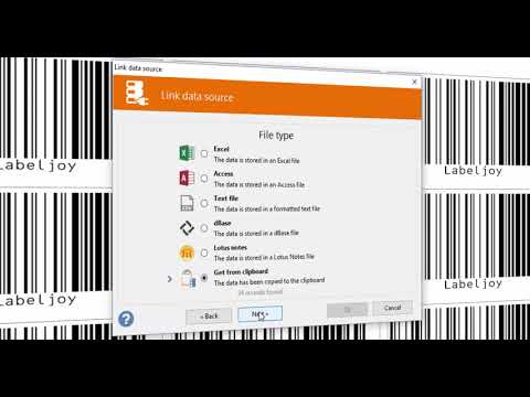 Labeljoy 6 - Come importare i dati dagli appunti - clipboard