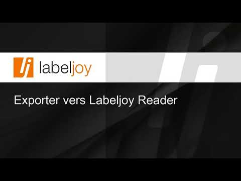Exporter vers Labeljoy Reader