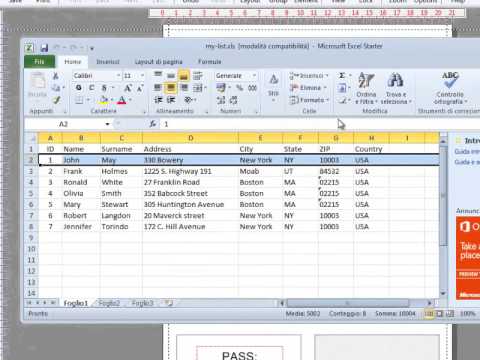 Actualización dinámicas de datos en etiquetas