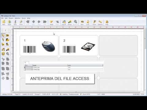 Importare immagini da Access a Labeljoy
