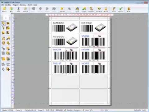 Creare e stampare etichette, barcode, qrcode diversi su un unico foglio