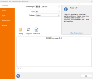 3) Cliquez sur compteur 0-9 pour ouvrir une nouvelle fenêtre de configuration. - Imgur